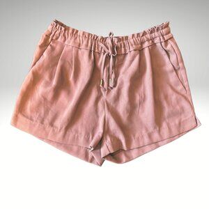 Lulus Dusty Pink Flowy Shorts Drawstring Waist Size Small Excellent Condition